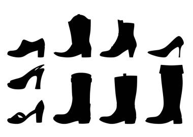 Vektör çizim çizmeler ve ayakkabılar, Eps 10 dosya