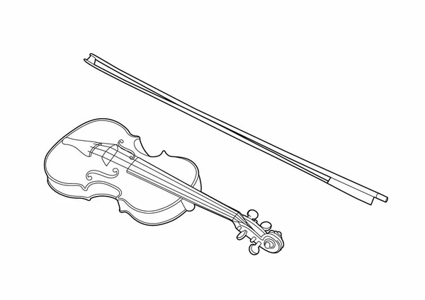 Vektorillustration Ett Musikinstrument Eps Fil — Stock vektor