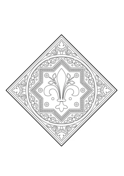 Μοτίβο με βασιλικό σύμβολο — Διανυσματικό Αρχείο