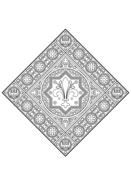 Illustration Vectorielle Motif Royal Fichier Eps — Image vectorielle