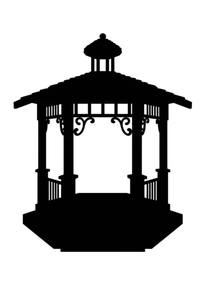 Ilustración Vectorial Gazebo Archivo Eps — Vector de stock