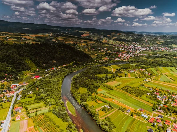 Paisaje Beskid Carpatia Montañas — Foto de Stock