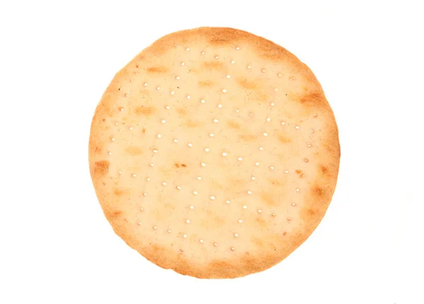 Één Ronde Cracker Biscuit Knipsel — Stockfoto