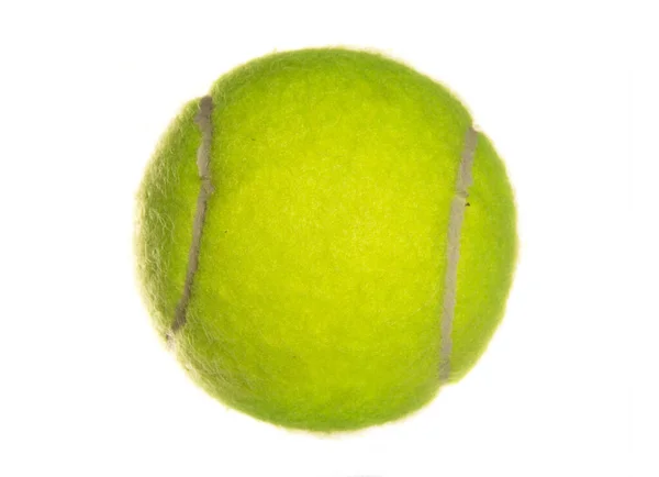 Tennis Boll Isolerad Vit Bakgrund — Stockfoto