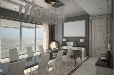 Lüks büyük ışık kabine için büyük bir boss_angle02 (render)