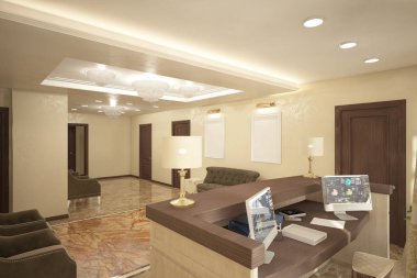 Resepsiyon salonu, angle005 render
