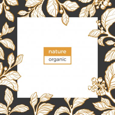 Vektör çerçeve çiçek dostum şube.