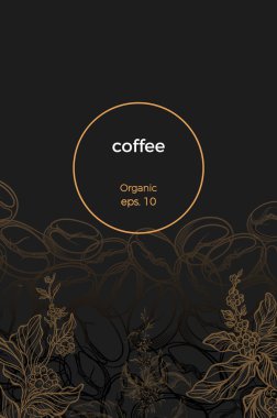 Vektör şablon / kahve