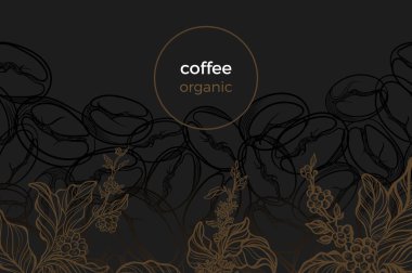 Vektör şablon / kahve