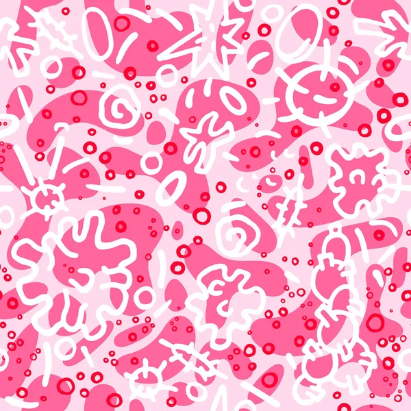湿疹のシームレスなパターン。細菌だ美術の背景 — ストックベクタ