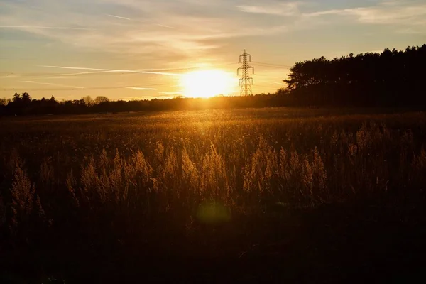 Захід сонця у Великобританії — стокове фото