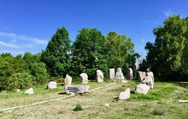 Stones on the grass — Stock Photo, Image