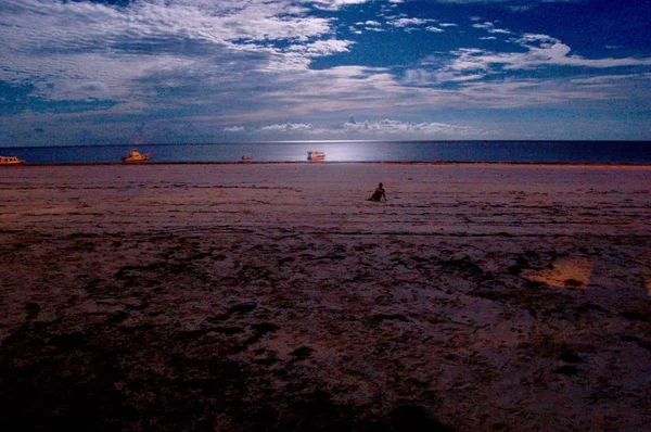 Night on the beach — Stock Photo, Image