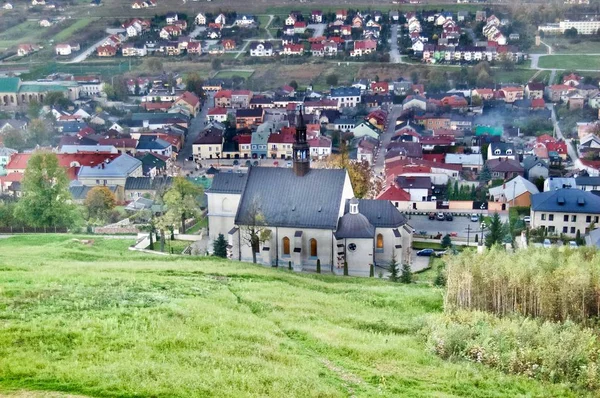 Chciny-liten stad i Polen — Stockfoto