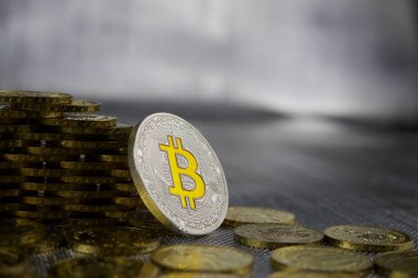 Gümüş Bitcoin sikke