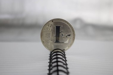 Gümüş Litecoin sikke