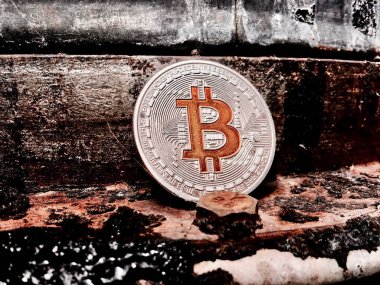 Gümüş Bitcoin sikke
