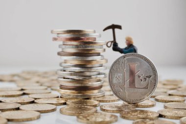 Gümüş Litecoin sikke