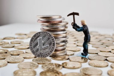 Gümüş Litecoin sikke