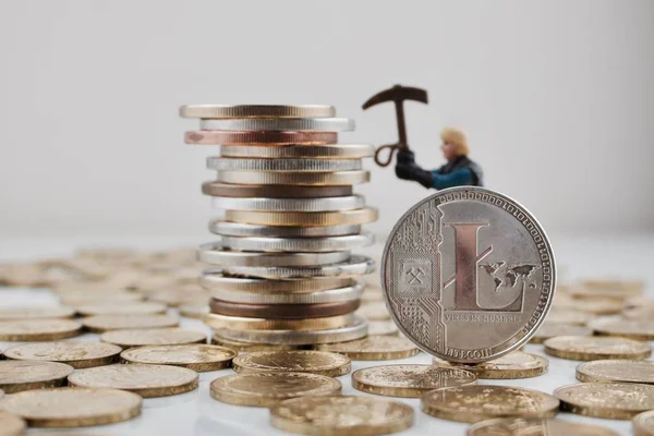 Gümüş Litecoin sikke