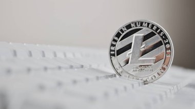 Gümüş Litecoin sikke