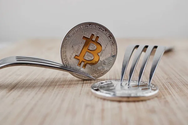 Gümüş Bitcoin sikke