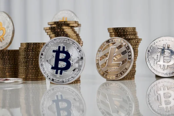 Gümüş Litecoin sikke