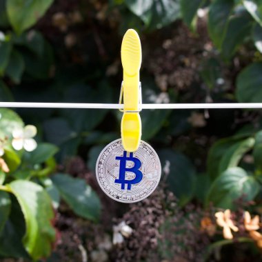 Gümüş Bitcoin sikke