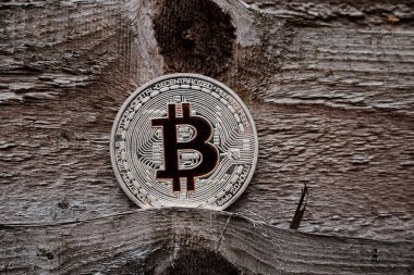 Gümüş Bitcoin sikke