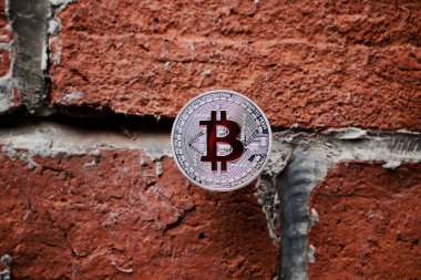 Gümüş Bitcoin sikke