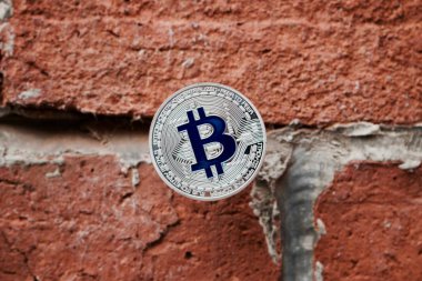 Gümüş Bitcoin sikke