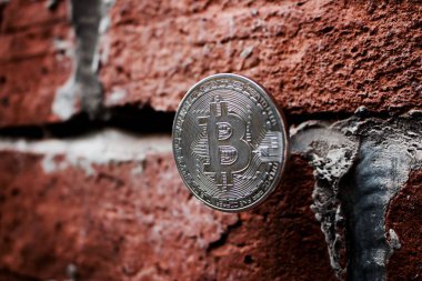 Gümüş Bitcoin sikke