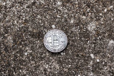 Gümüş Bitcoin sikke