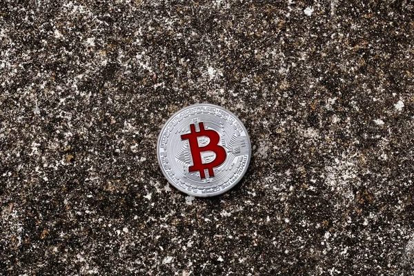 Gümüş Bitcoin sikke