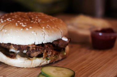 Lezzetli tavuk burger