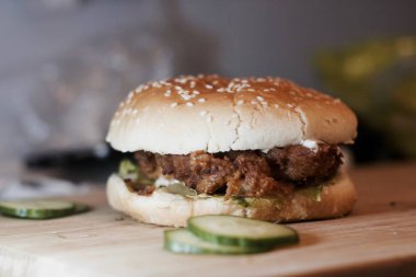 Lezzetli tavuk burger