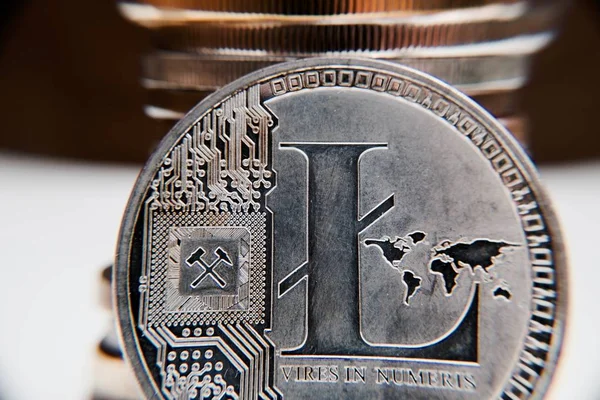 Mata uang digital Litecoin — Stok Foto