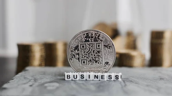 Bitcoin moneda de negocios —  Fotos de Stock