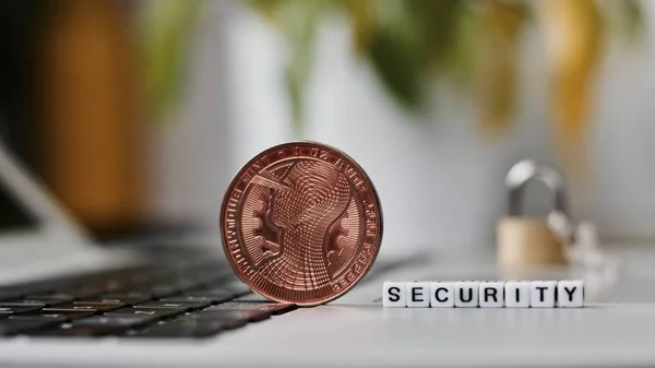 Concepto de seguridad Bitcoin —  Fotos de Stock