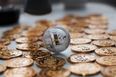 Gümüş Litecoin sikke