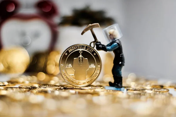 Bitcoin mince peníze — Stock fotografie