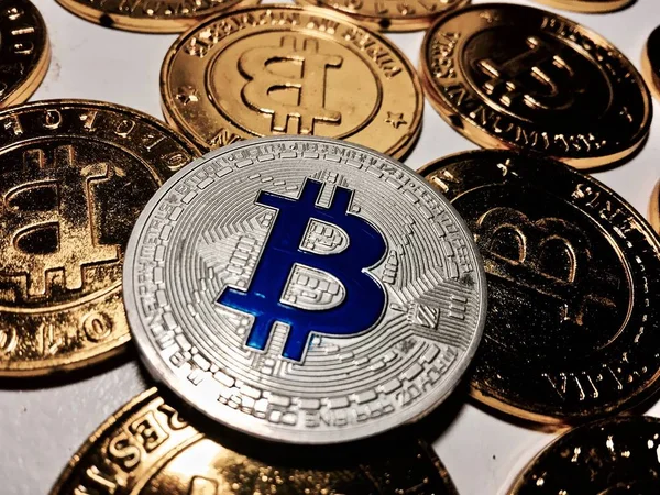 Bitcoin para kavramı — Stok fotoğraf