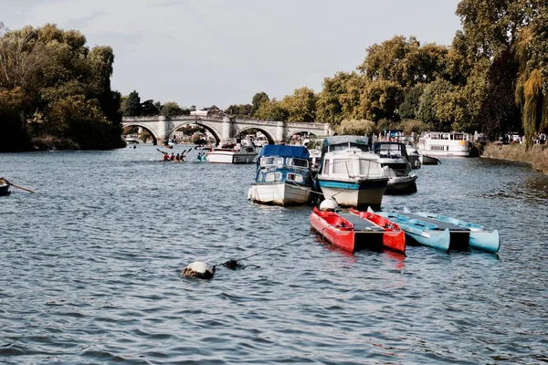 Boats on the river — Stock Photo, Image