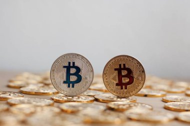Bitcoin altın madeni para kavramı