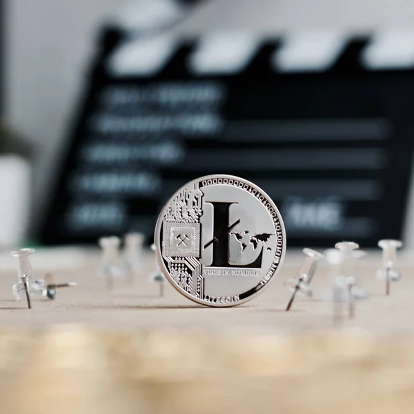 Concepto de vídeo Litecoin coin — Foto de Stock