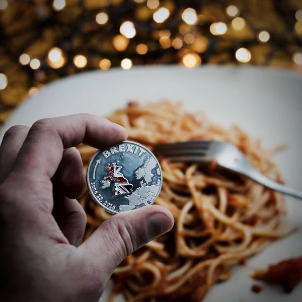 Macarrão italiano Brexit — Fotografia de Stock