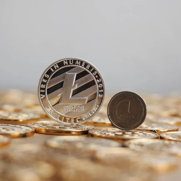 Litecoin altın kavramı — Stok fotoğraf