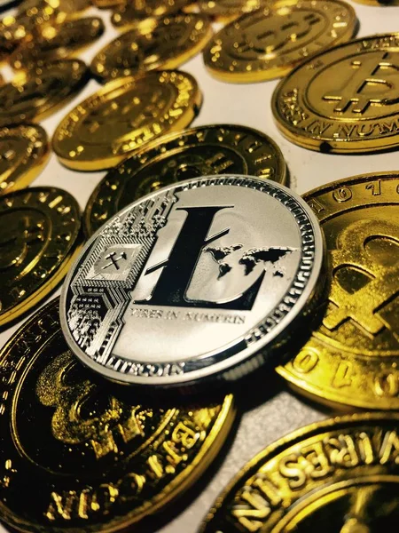 Conceito de moeda Litecoin — Fotografia de Stock
