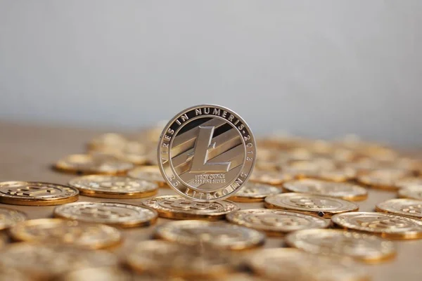 Litecoin conceito de ouro — Fotografia de Stock