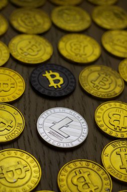 Gümüş Litecoin sikke